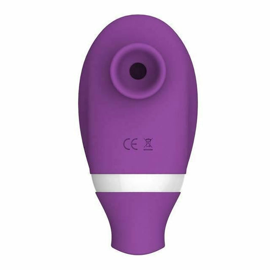 Sucking Licking Suction Mini Vibrator - Purple