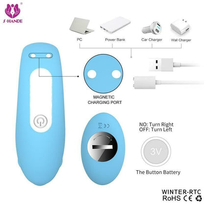 Remote Vibrator Wearable Egg - Blue