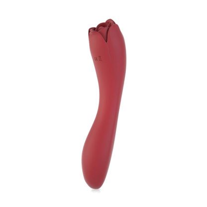 Rose Oral Licking Tongue Vibrator - Rose Red