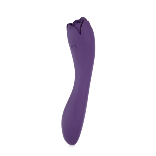 Rose Oral Licking Tongue Vibrator - Violet