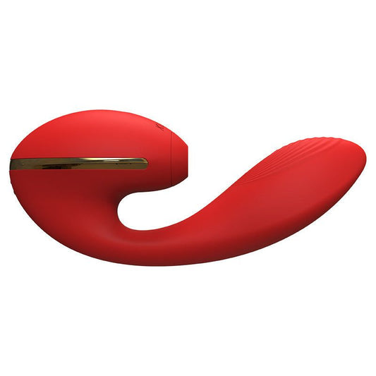 Heating Sucking Clitoral Vibrator - Red