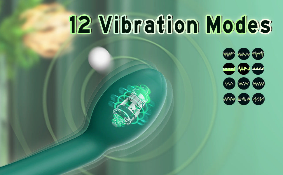 G-Spot Vibrator with 12 Vibration Modes - Unisex Pleasure Toy - Red