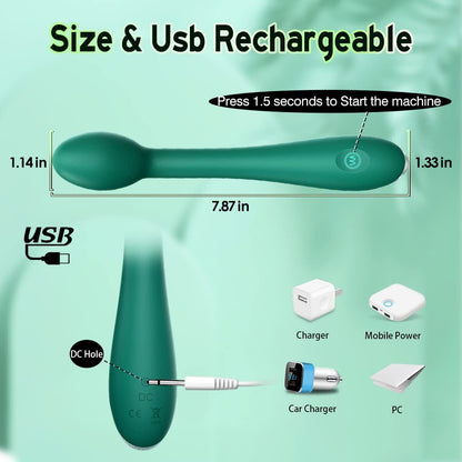 G-Spot Vibrator with 12 Vibration Modes - Unisex Pleasure Toy - Red
